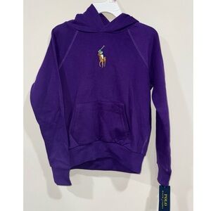 Ralph Lauren Kids Purple Hoodie